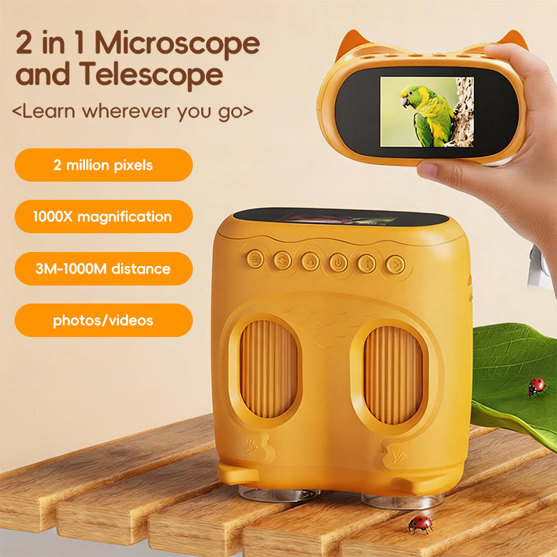 ASPOVEN Scout 2-in-1 Kids Binoculars & Microscope Description
