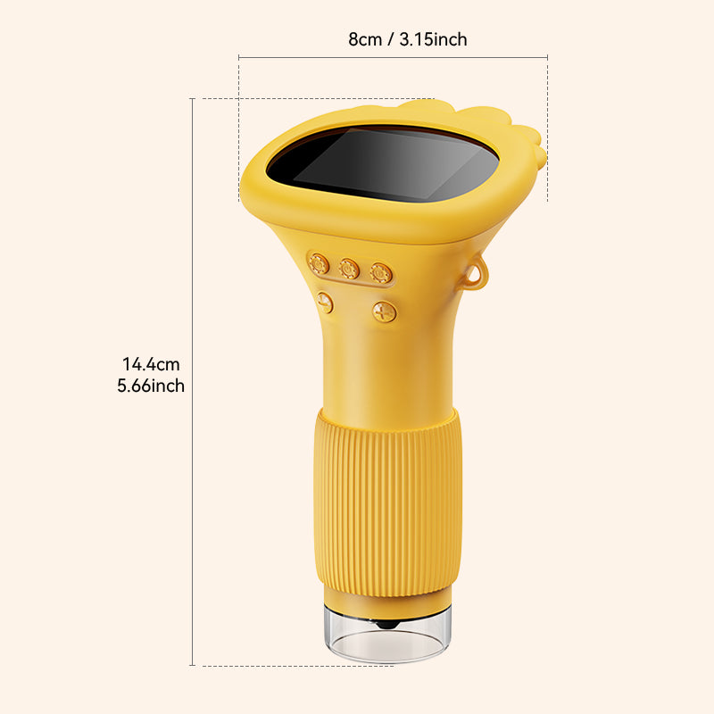 ASPOVEN Spark-C1 Orange Digital Microscope Dimensions